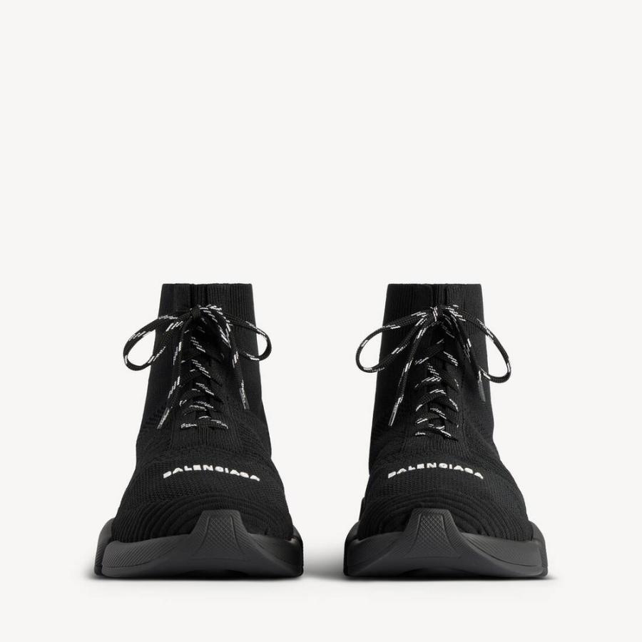 バレンシアガ BALENCIAGA メンズ SPEED 2.0 LACE-UP　リサイクルニット スニーカー【ブラック 】【送料無料】【正規品】の画像