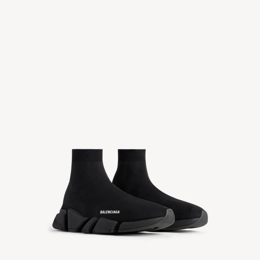 バレンシアガ BALENCIAGA メンズ SPEED 2.0 リサイクルニット スニーカー【ブラック 】【送料無料】【正規品】の画像