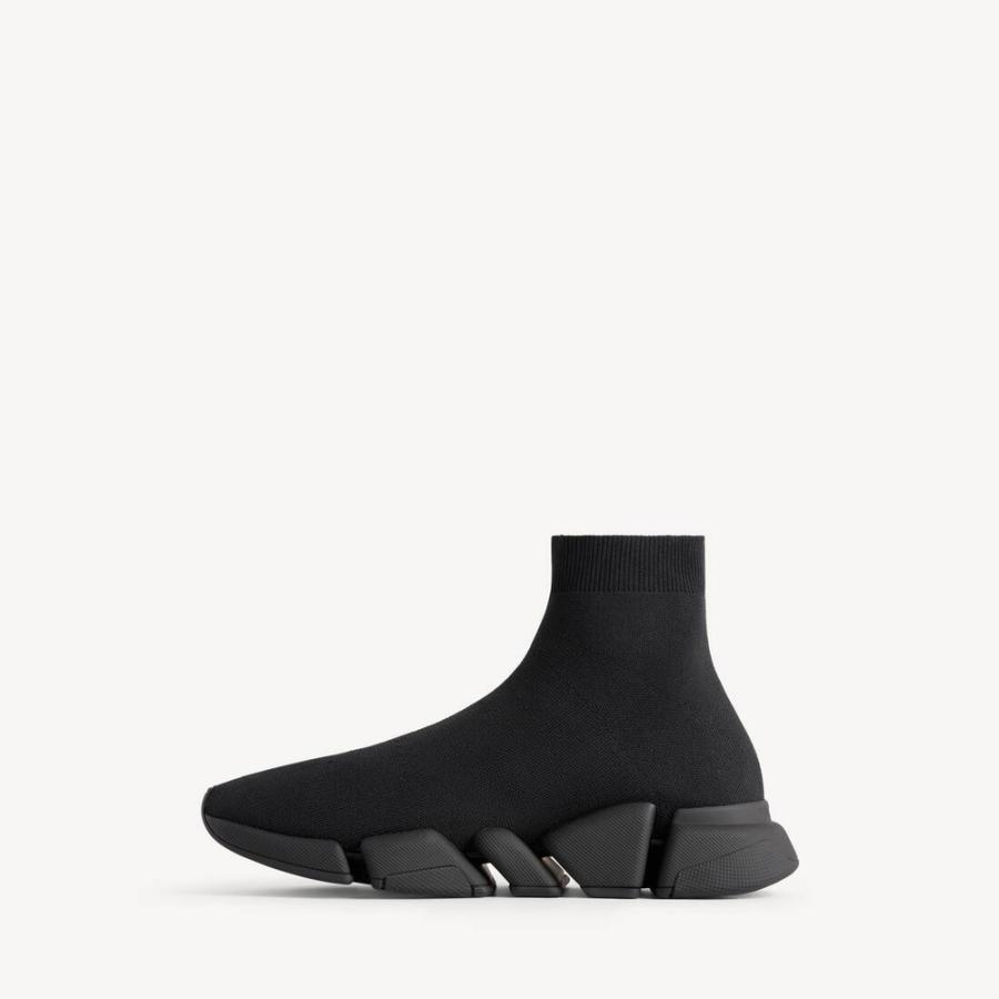 バレンシアガ BALENCIAGA メンズ SPEED 2.0 リサイクルニット スニーカー【ブラック 】【送料無料】【正規品】の画像