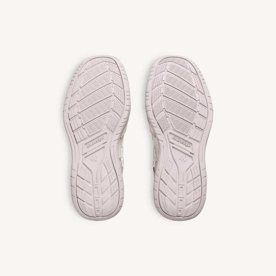 バレンシアガ BALENCIAGA メンズ HAMPTONS ミディアム WORN-OUT スニーカー【ベージュ/グリーン 】【送料無料】【正規品】の画像