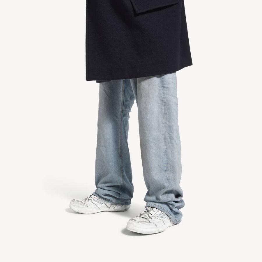 バレンシアガ BALENCIAGA メンズ HAMPTONS WORN-OUT スニーカー【ホワイト/ダークブルー/グレー 】【送料無料】【正規品】の画像