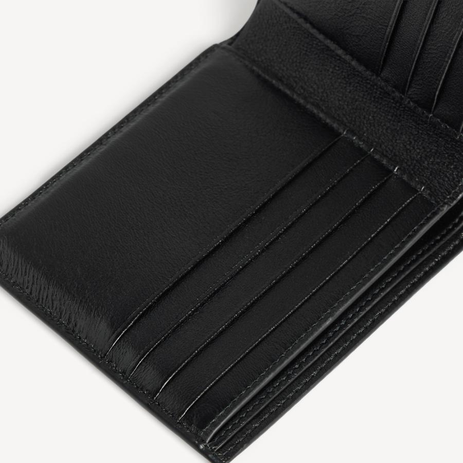 バレンシアガ BALENCIAGA メンズ SIGNATURE スクエア FOLDEDウォレット 財布 コーティングキャンバス【ブラック/グレー 】【送料無料】【正規品】の画像