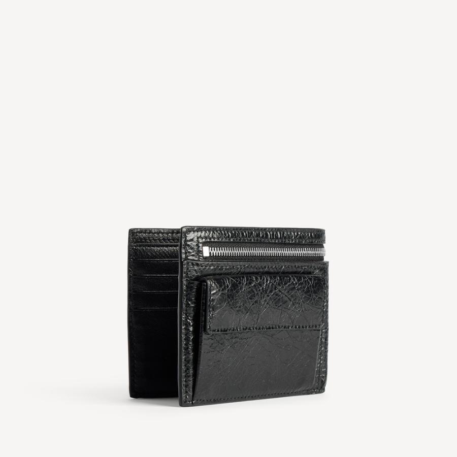 バレンシアガ BALENCIAGA メンズ SUPERBUSY スクエア フォールデッドウォレット 財布【ブラック 】【送料無料】【正規品】の画像