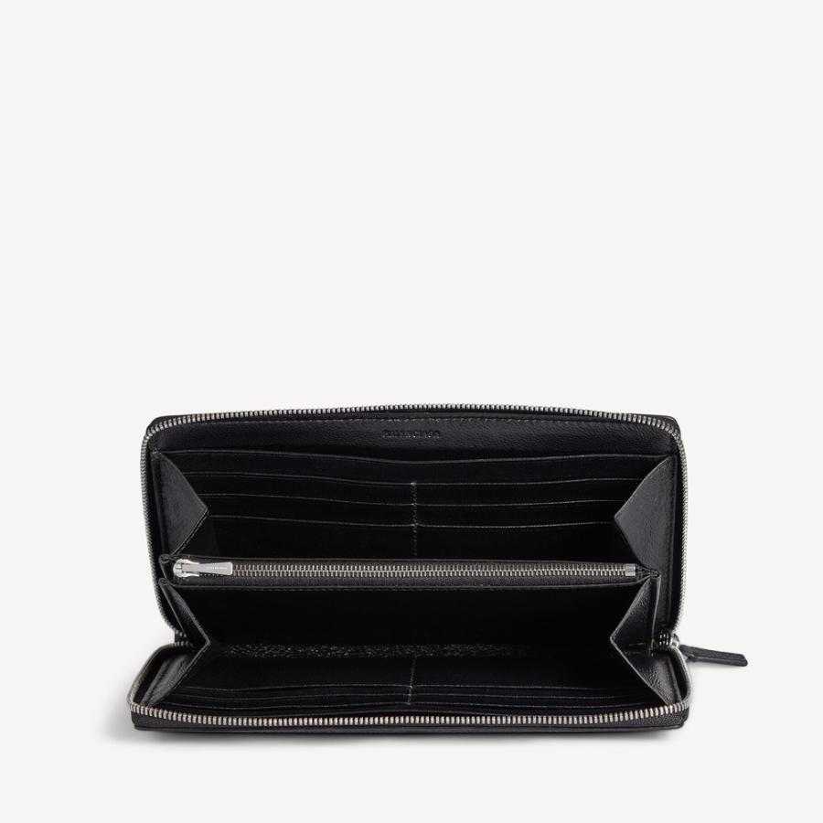 バレンシアガ BALENCIAGA メンズ CREDIT コンチネンタル ジップウォレット 財布【ブラック 】【送料無料】【正規品】の画像