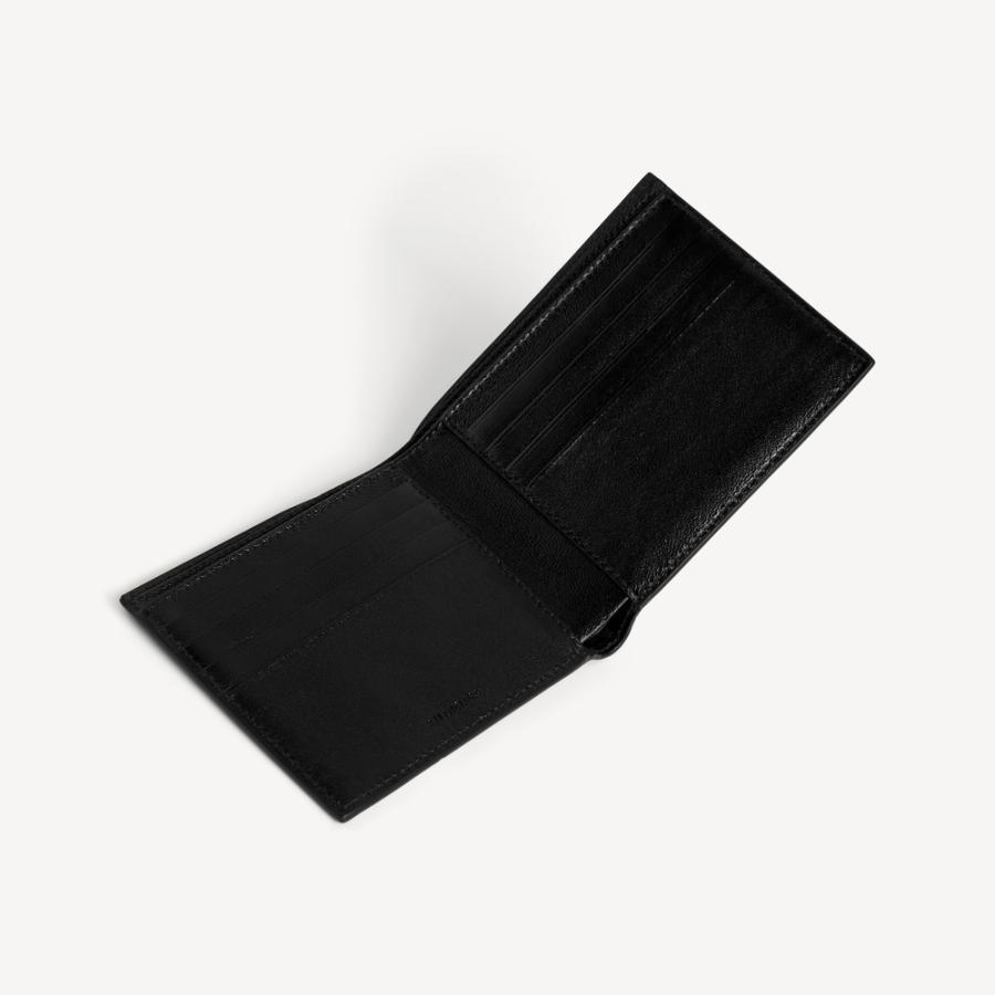 バレンシアガ BALENCIAGA メンズ CASH スクエア二つ折り財布【ブラック/マルチカラー 】【送料無料】【正規品】の画像