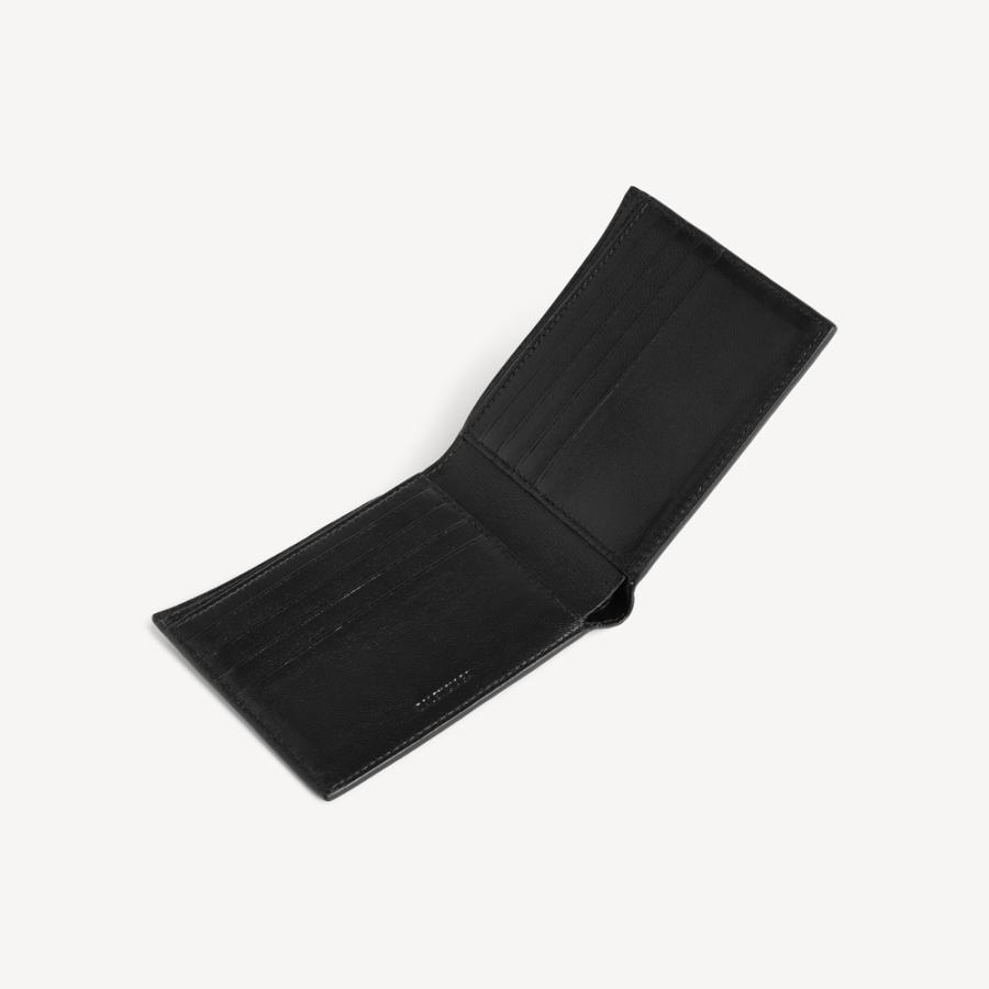 バレンシアガ BALENCIAGA メンズ BALENCIAGA | NBA COLLABORATION CASH スクエア フォールデッド 財布【ブラック 】【送料無料】【正規品】の画像