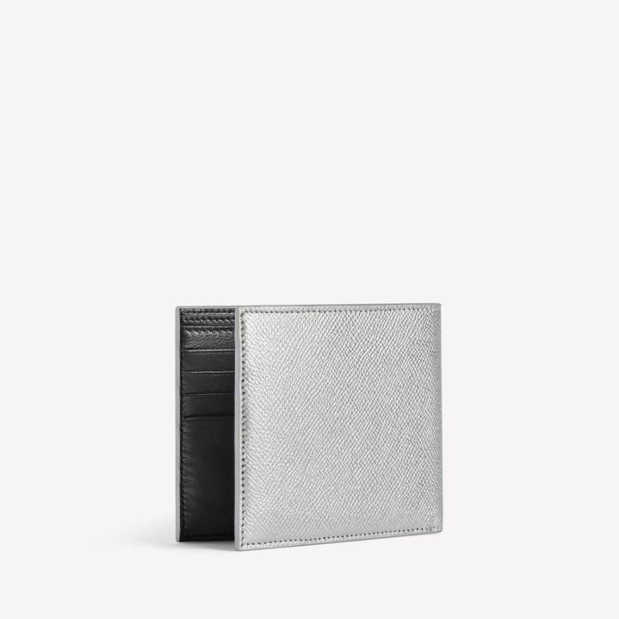 バレンシアガ BALENCIAGA メンズ PASSPORT スクエア フォールデッドウォレット 財布【シルバー 】【送料無料】【正規品】の画像