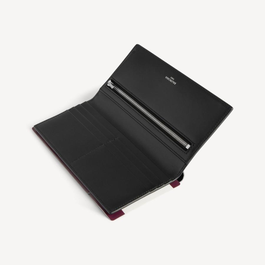 バレンシアガ BALENCIAGA メンズ PASSPORT ロング ウォレット 財布 1 チケット【グレー 】【送料無料】【正規品】の画像