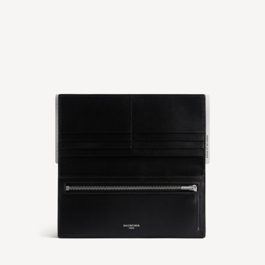 バレンシアガ BALENCIAGA メンズ PASSPORT ロング ウォレット 財布 1 チケット【ブラック 】【送料無料】【正規品】の画像