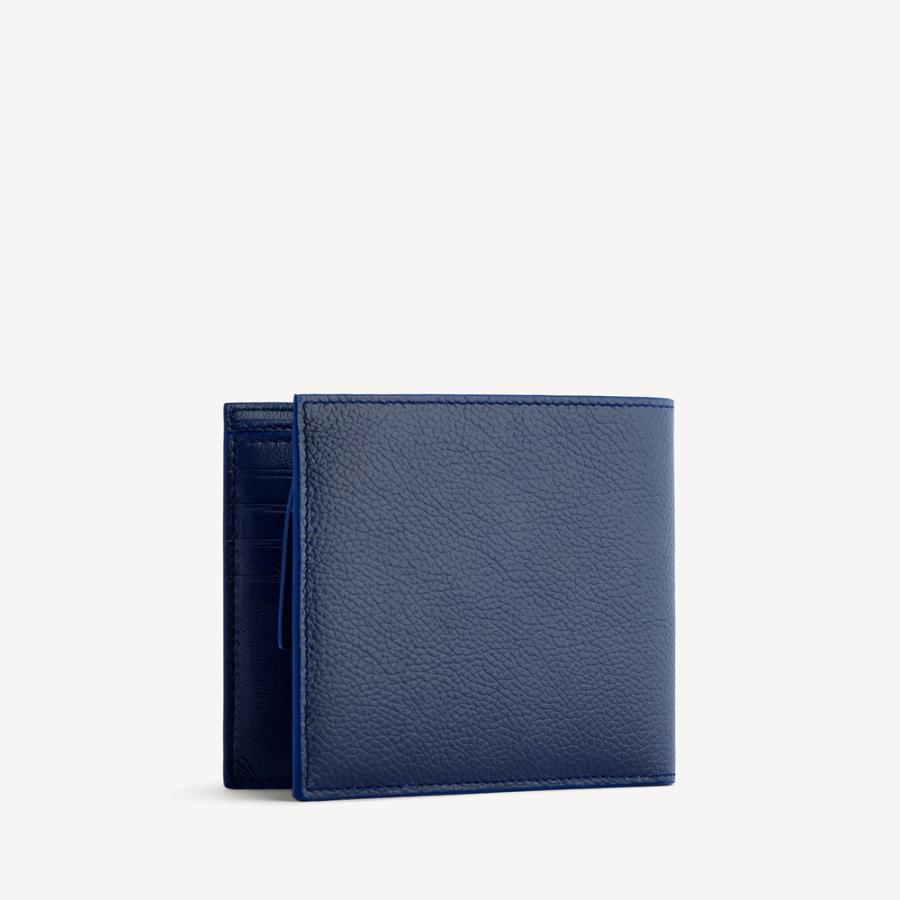バレンシアガ BALENCIAGA メンズ CASH スクエア フォールデッドコインウォレット 財布【ネイビー/バーガンディ 】【送料無料】【正規品】の画像
