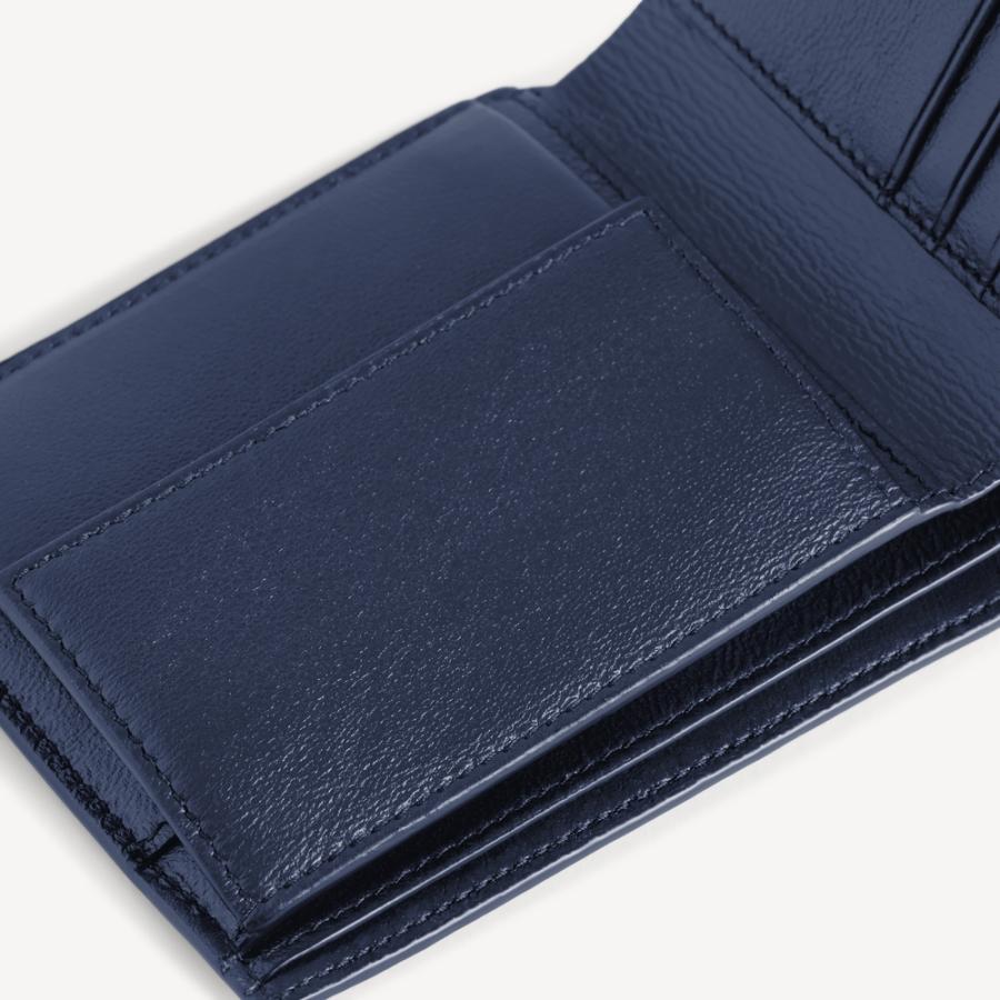 バレンシアガ BALENCIAGA メンズ CASH スクエア フォールデッドコインウォレット 財布【ネイビー/バーガンディ 】【送料無料】【正規品】の画像
