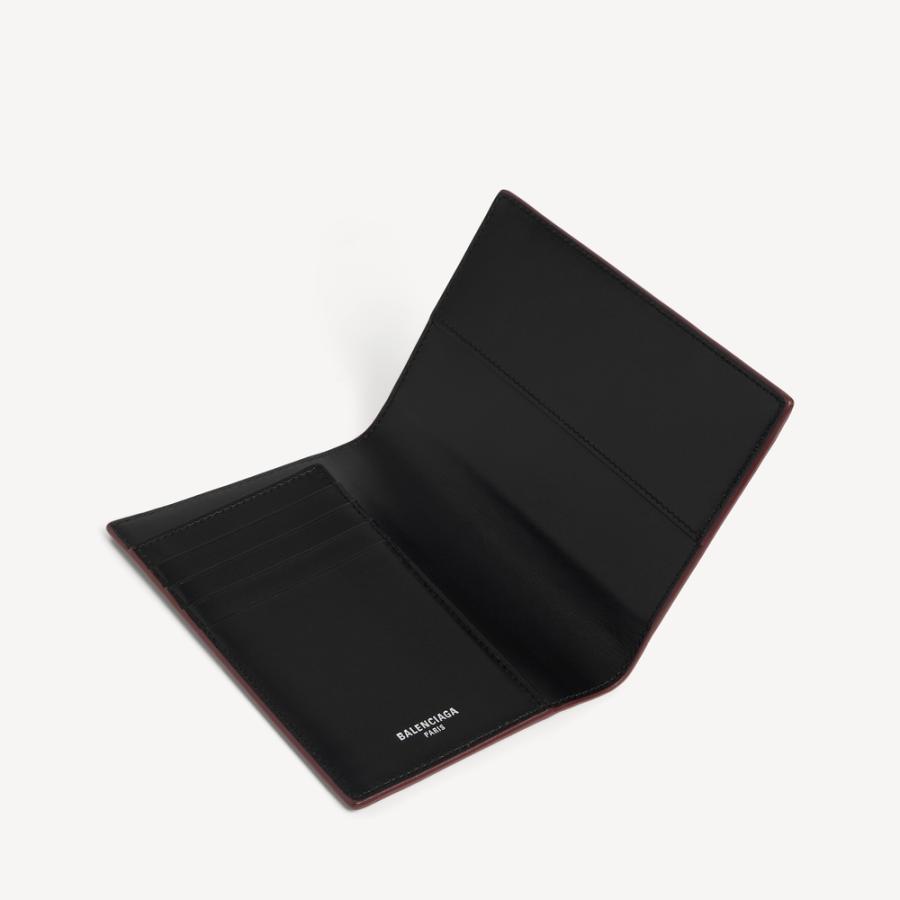 バレンシアガ BALENCIAGA メンズ PASSPORT ホルダー【バーガンディ 】【送料無料】【正規品】の画像
