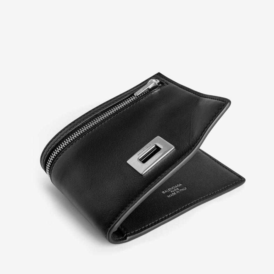バレンシアガ BALENCIAGA メンズ RODEO スクエア フォールデッドウォレット 財布【ブラック 】【送料無料】【正規品】の画像