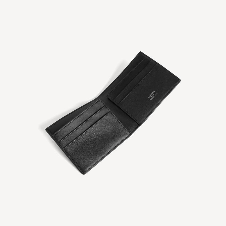 バレンシアガ BALENCIAGA メンズ RODEO スクエア フォールデッドウォレット 財布【ブラック 】【送料無料】【正規品】の画像
