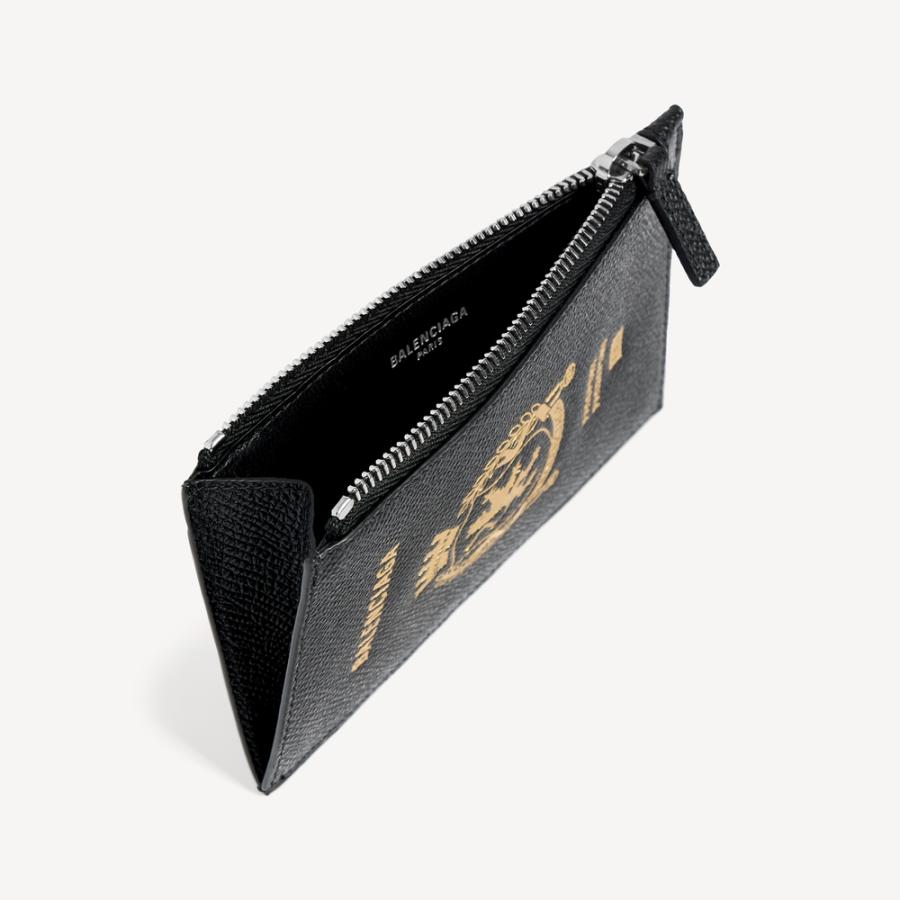 バレンシアガ BALENCIAGA メンズ PASSPORT ロング コイン&カードホルダー【ブラック 】【送料無料】【正規品】の画像