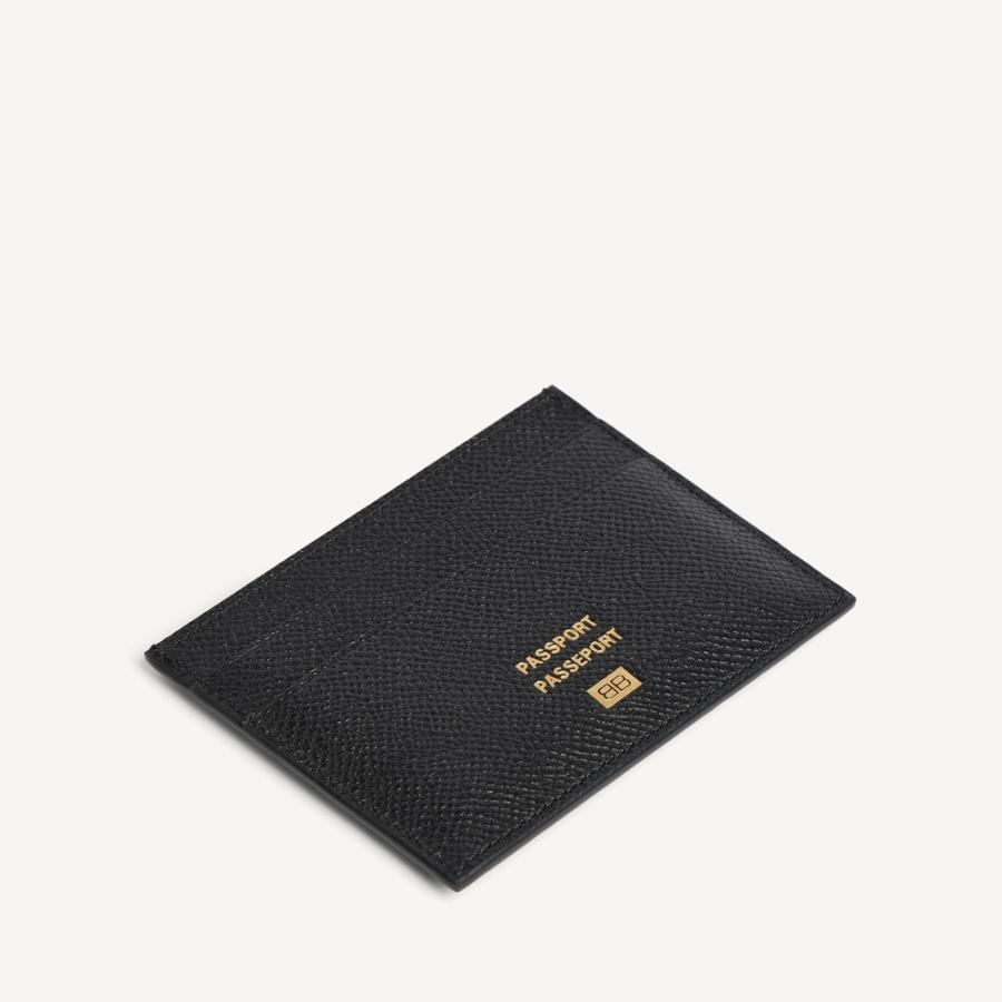 バレンシアガ BALENCIAGA メンズ PASSPORT カードホルダー【ブラック 】【送料無料】【正規品】の画像