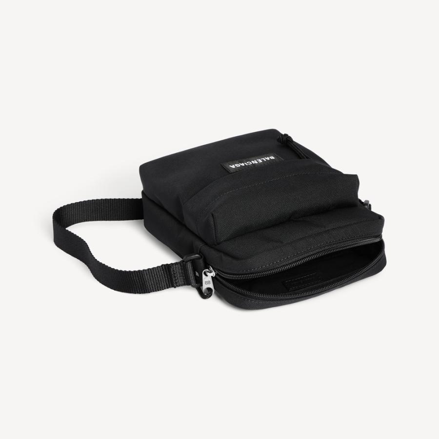 バレンシアガ BALENCIAGA メンズ EXPLORER クロスボディ ポーチ【ブラック 】【送料無料】【正規品】の画像