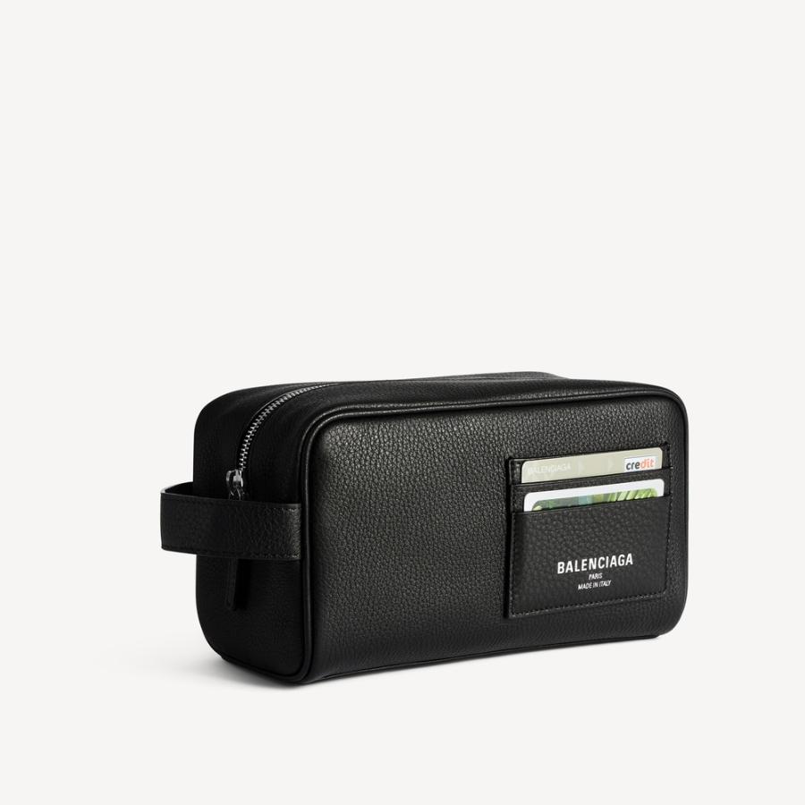 バレンシアガ BALENCIAGA メンズ CREDIT トイレタリーポーチ【ブラック 】【送料無料】【正規品】の画像