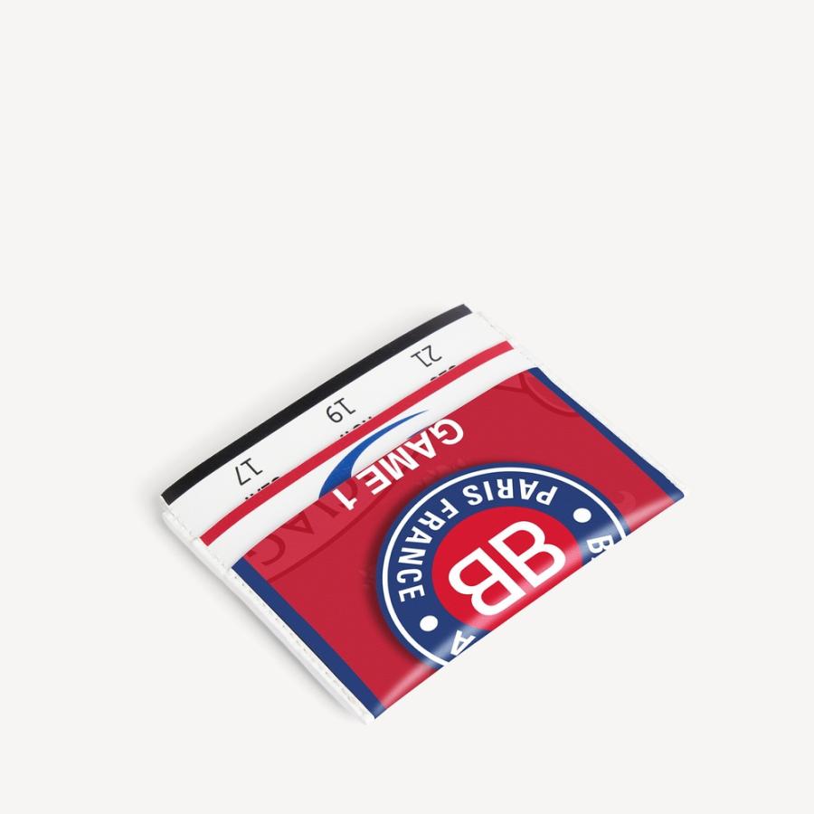 バレンシアガ BALENCIAGA メンズ BALENCIAGA | NBA COLLABORATION PASSPORT カードホルダー【レッド 】【送料無料】【正規品】の画像