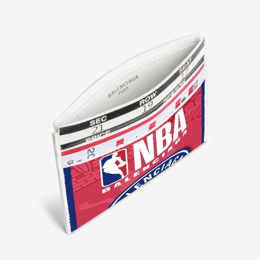 バレンシアガ BALENCIAGA メンズ BALENCIAGA | NBA COLLABORATION PASSPORT カードホルダー【レッド 】【送料無料】【正規品】の画像