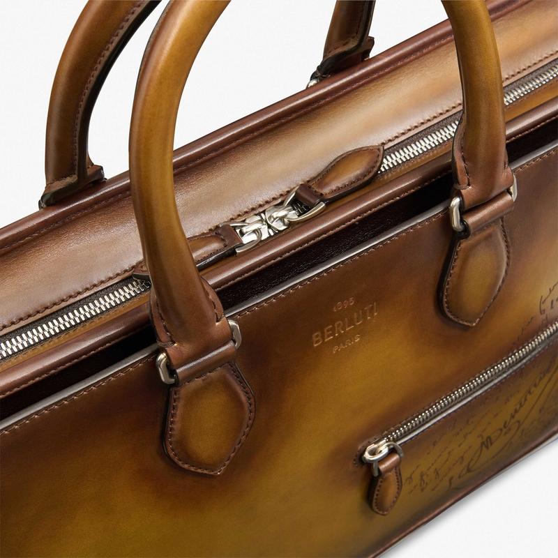 ベルルッティ Berluti アンジュール スクリットレザー ブリーフケース