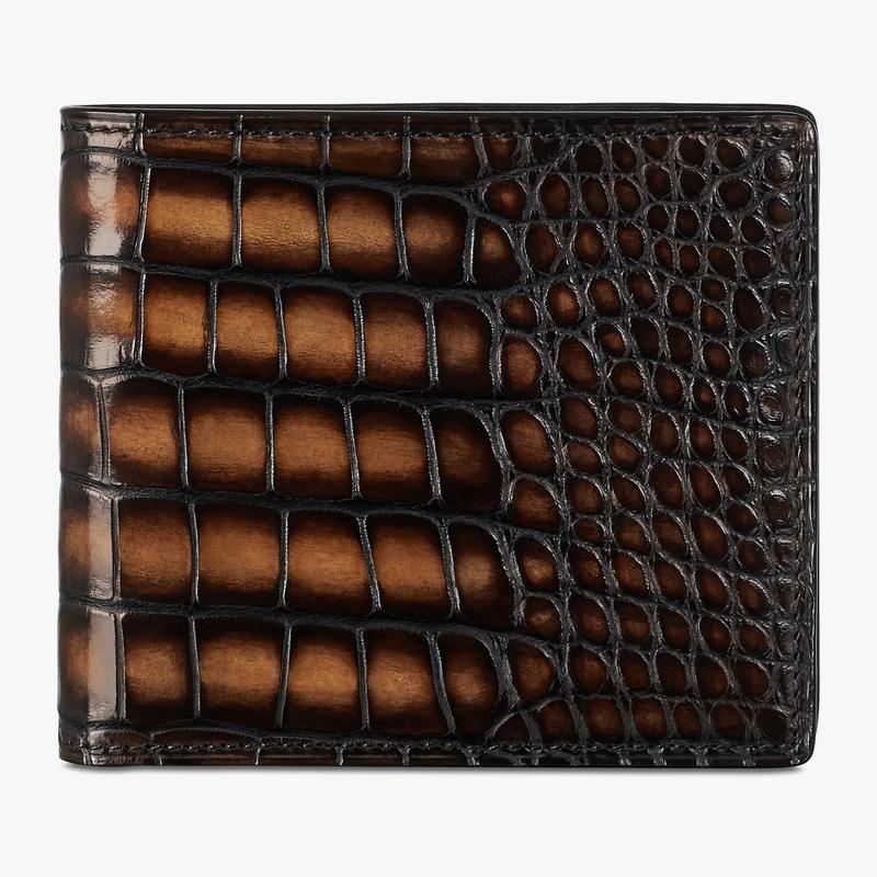 た*ん様 Berluti マコレ アリゲーターレザー コンパクトウォレット Berluti（ベルルッティ） マコレ アリゲーターレザー コンパクト