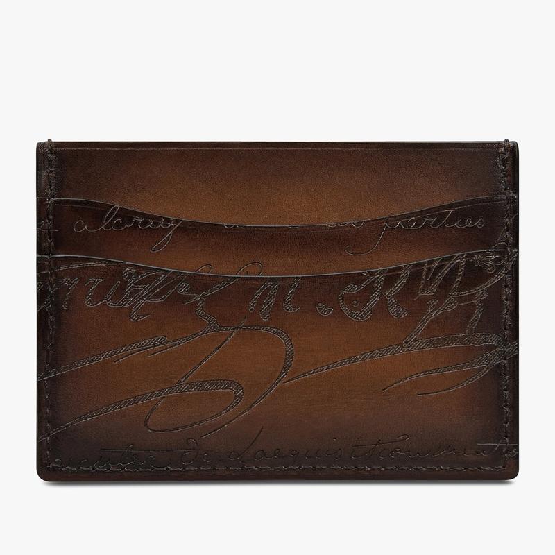 ベルルッティ Berluti バンブー ネオ スクリットレザーカードホルダー【cacao intenso 】【送料無料】【正規品】の画像
