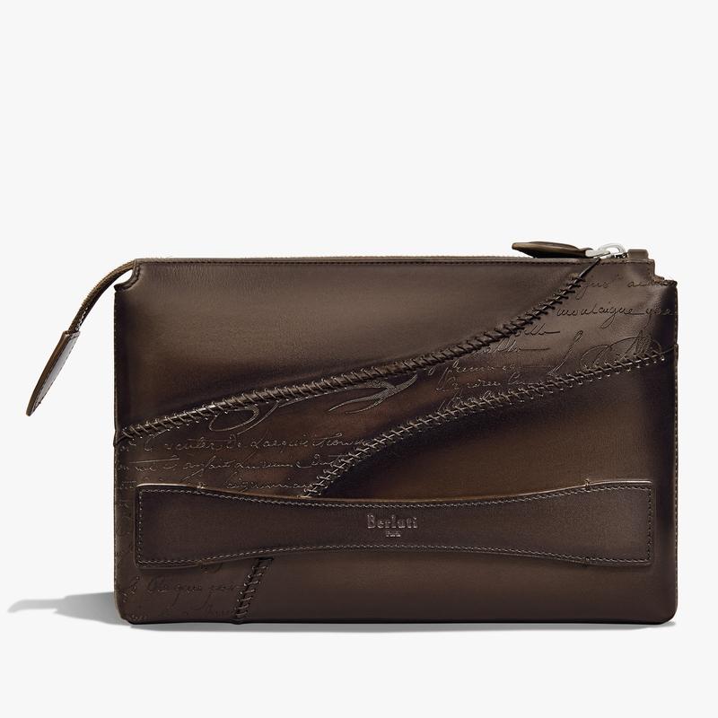 Berluti（ベルルッティ） テルシオ スクリットレザー ポーチ【vigogna