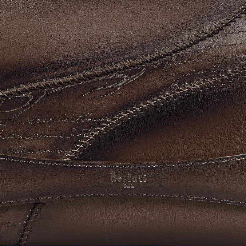 Berluti（ベルルッティ） テルシオ スクリットレザー ポーチ【vigogna
