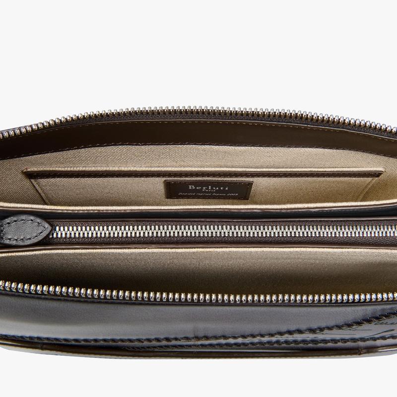 Berluti（ベルルッティ） テルシオ スクリットレザー ポーチ【vigogna