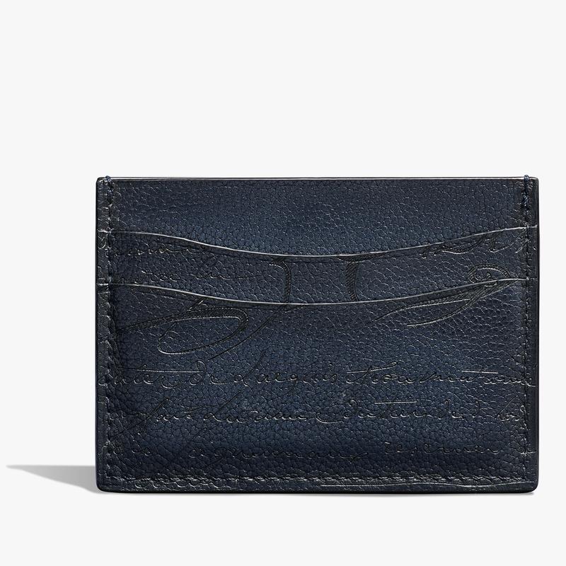 ベルルッティ Berluti バンブー スクリットレザー カードホルダー【indigo denim 】【送料無料】【正規品】の画像