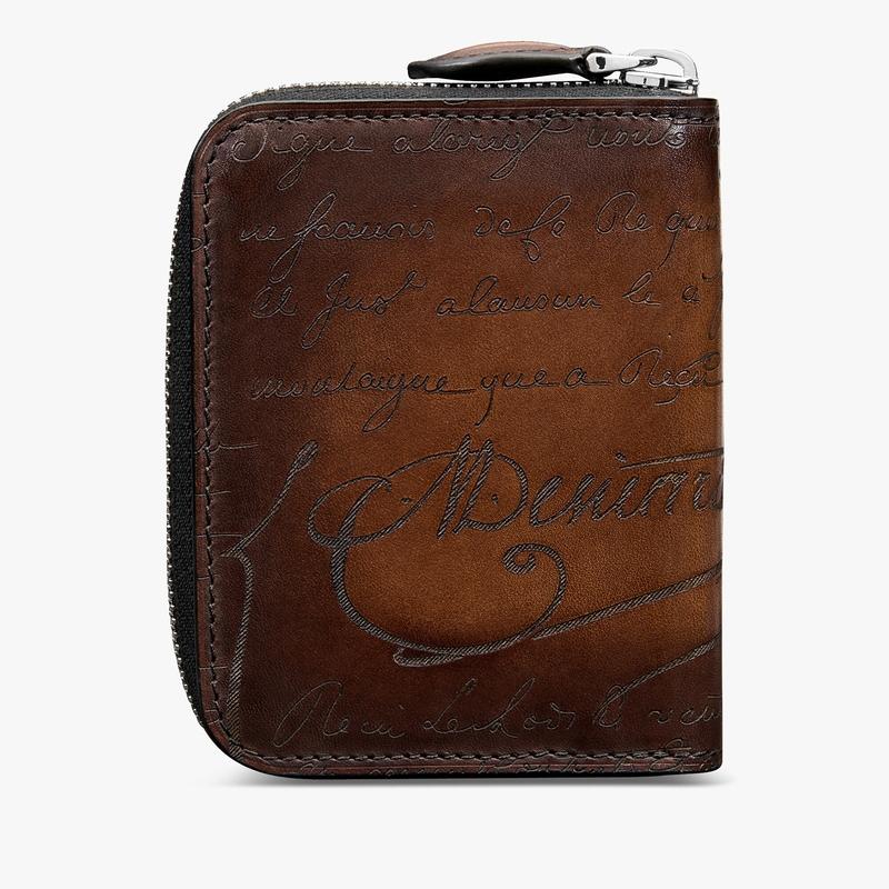 ベルルッティ Berluti ワパ スクリットレザー ジップ付きコインパース【cacao intenso 】【送料無料】【正規品】の画像