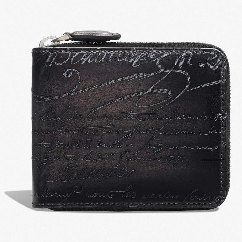 超美品❗️ベルルッティ イタウバスクエア スクリットレザー財布　二つ折りジップ Berluti（ベルルッティ） イタウバ スクエア スクリットレザー ジップ
