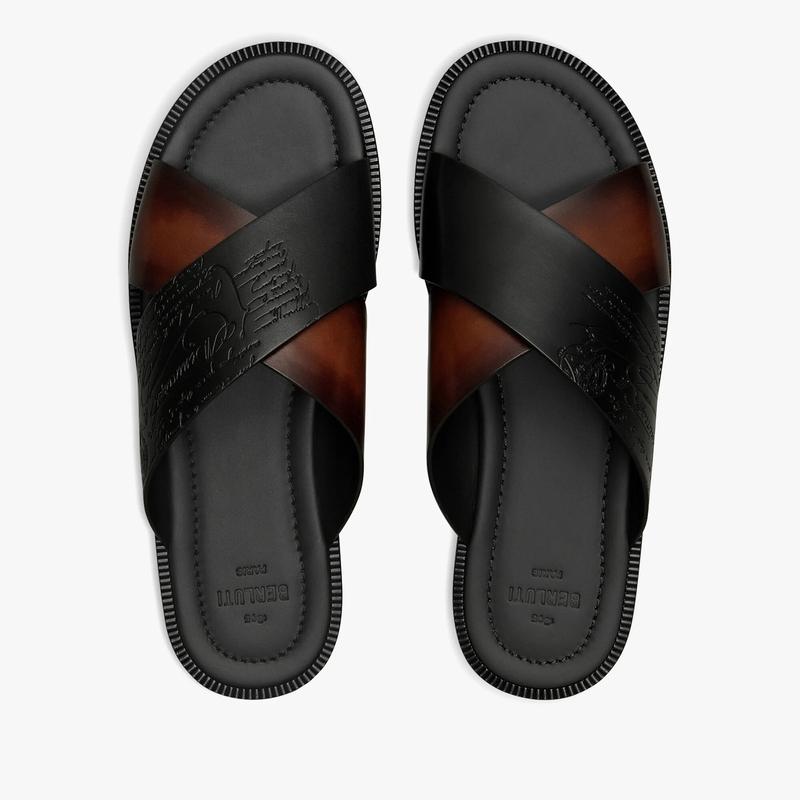 ベルルッティ Berluti シフノス スクリット レザーサンダル【cacao intenso 】【送料無料】【正規品】の画像