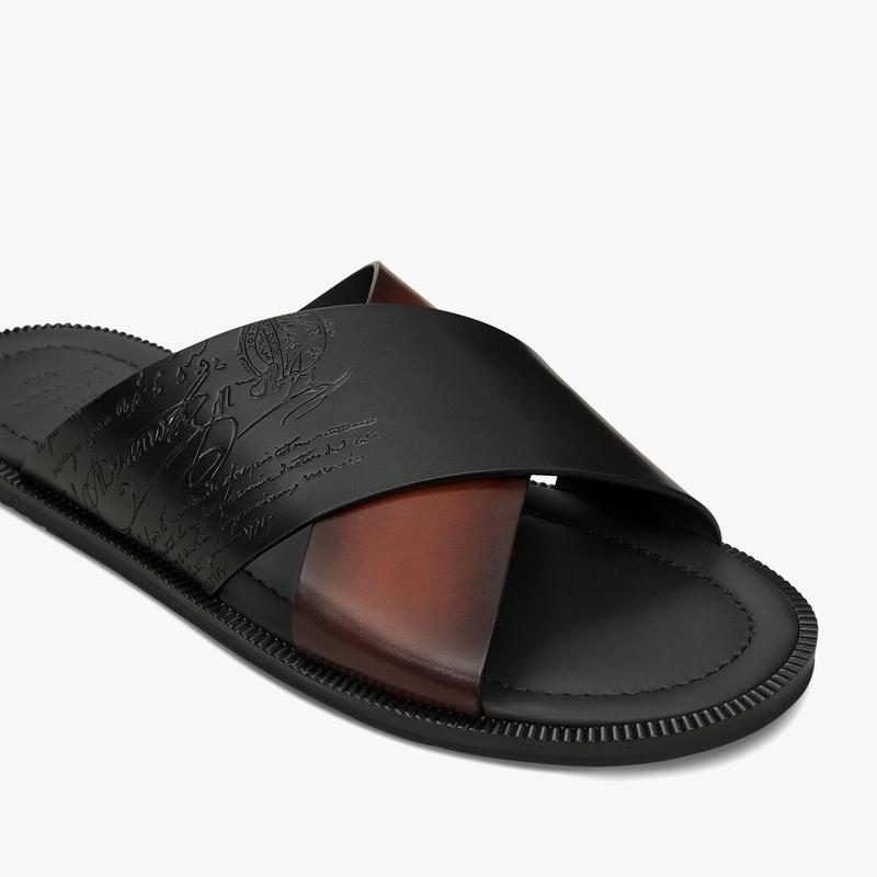 ベルルッティ Berluti シフノス スクリット レザーサンダル【cacao intenso 】【送料無料】【正規品】の画像
