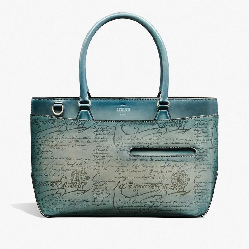 最新型 定価49万 ベルルッティ トゥジュールミニ スクリットレザートートバッグ Berluti（ベルルッティ） トゥジュール ミニ スクリットレザー トート