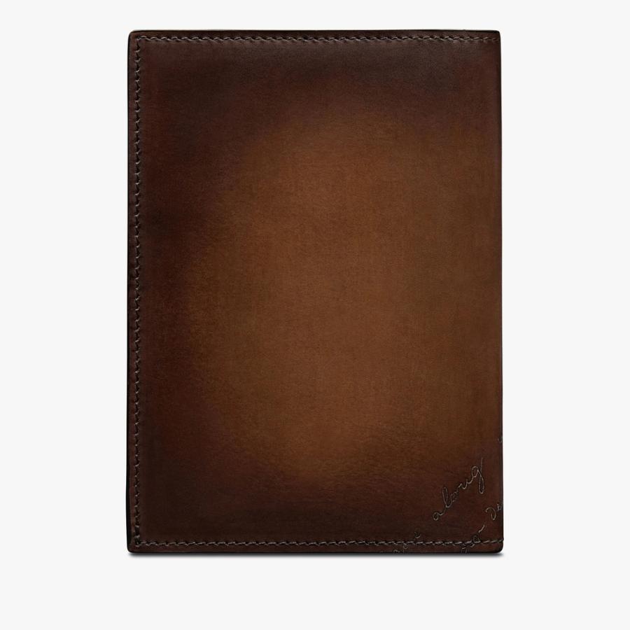 ベルルッティ Berluti エスケール スクリットスワイプレザー パスポートホルダー【cacao intenso 】【送料無料】【正規品】の画像
