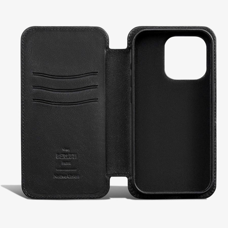 ベルルッティ Berluti スクリットレザー iPhone 16 Proフォリオ【indigo denim 】【送料無料】【正規品】の画像