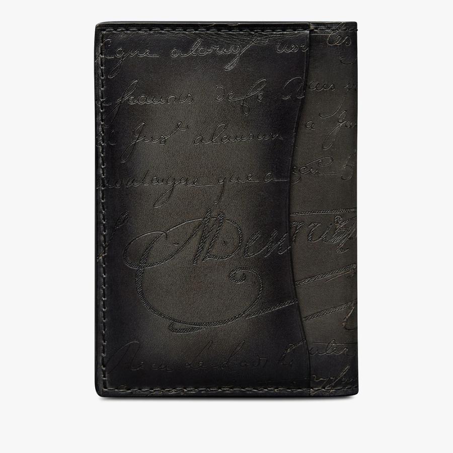 ベルルッティ Berluti ジャグア スクリットレザー カードホルダー【nero grigio 】【送料無料】【正規品】の画像