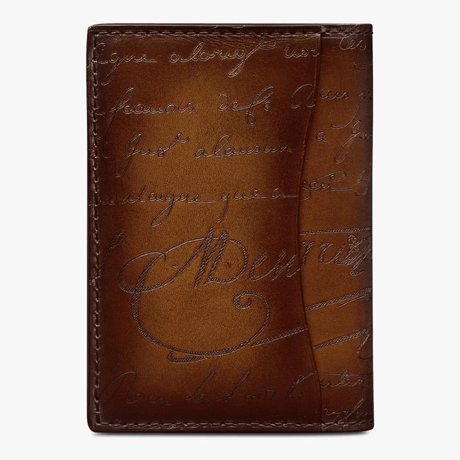 ベルルッティ Berluti ジャグア スクリットレザー カードホルダー【cacao intenso 】【送料無料】【正規品】の画像