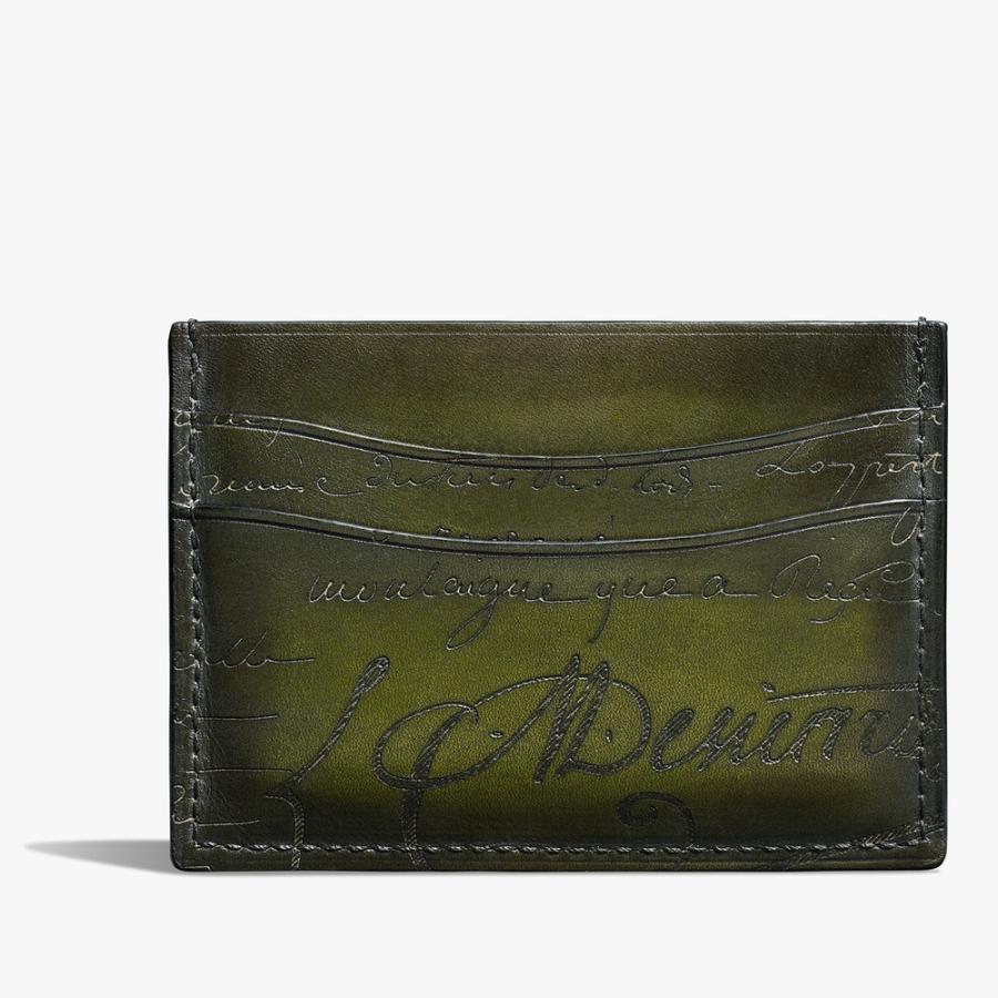 ベルルッティ Berluti バンブー ネオ スクリットレザーカードホルダー【nero caviar 】【送料無料】【正規品】の画像