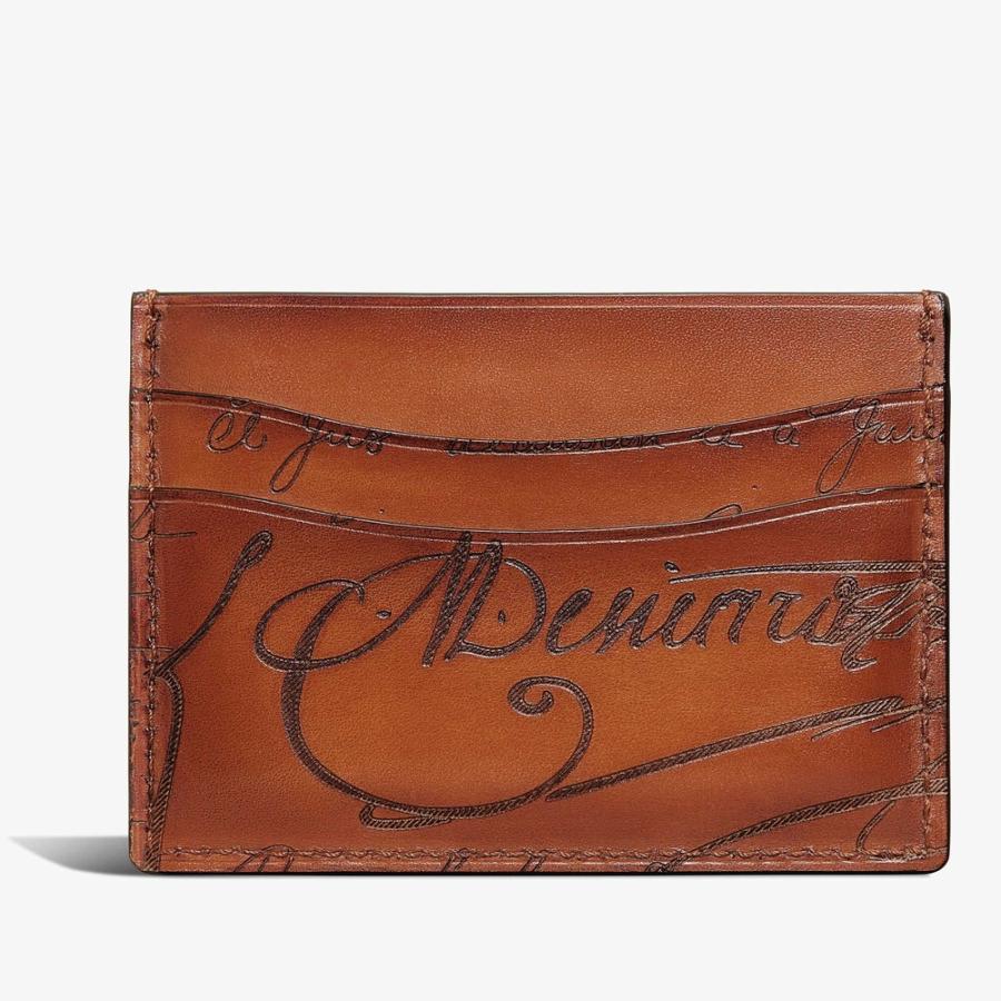 ベルルッティ Berluti バンブー ネオ スクリットレザーカードホルダー【arancio vermiglio 】【送料無料】【正規品】の画像