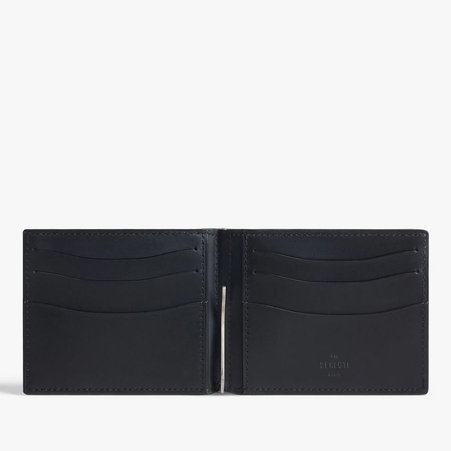 ベルルッティ Berluti フィギュア コイン スクリットレザー ウォレット 財布【nero grigio 】【送料無料】【正規品】の画像