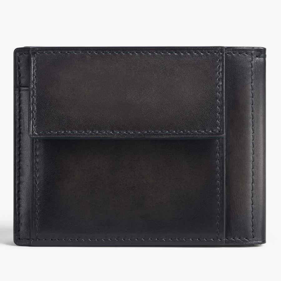 ベルルッティ Berluti フィギュア コイン スクリットレザー ウォレット 財布【nero grigio 】【送料無料】【正規品】の画像