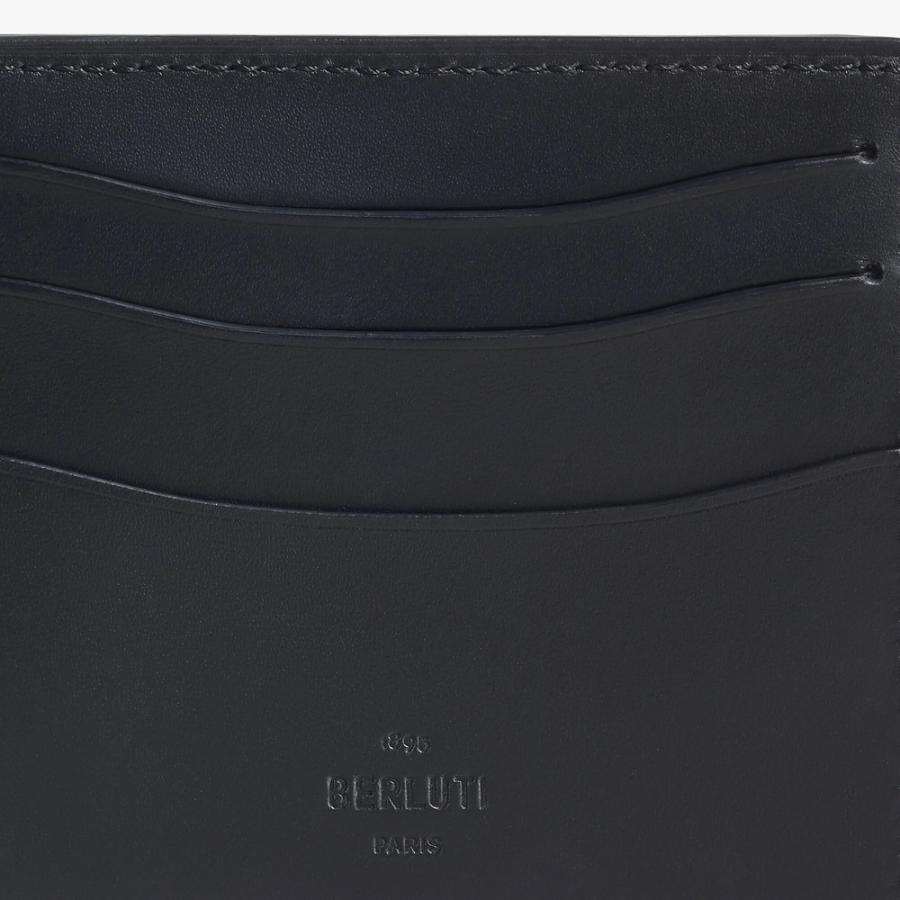 ベルルッティ Berluti フィギュア コイン スクリットレザー ウォレット 財布【nero grigio 】【送料無料】【正規品】の画像