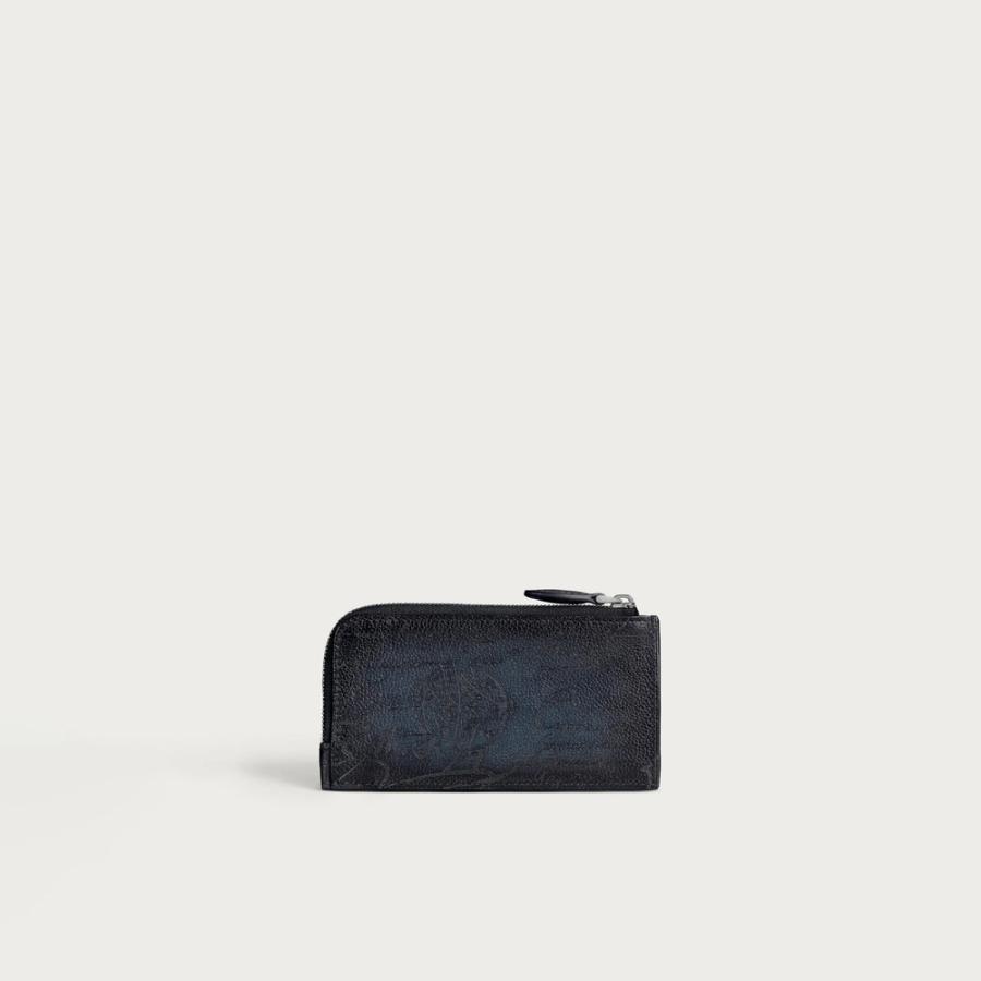 ベルルッティ Berluti コア マキシ ジップ カードホルダー【indigo denim 】【送料無料】【正規品】の画像
