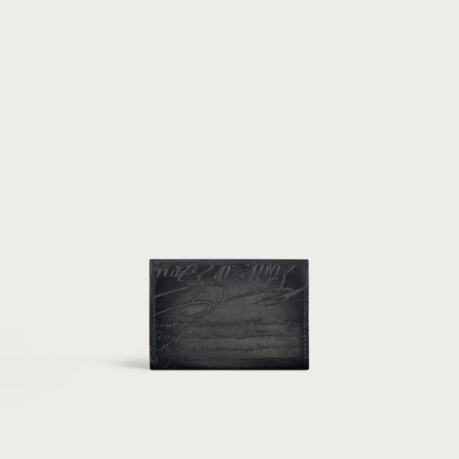 ベルルッティ Berluti インブイア フラップ カードホルダー【nero grigio 】【送料無料】【正規品】の画像