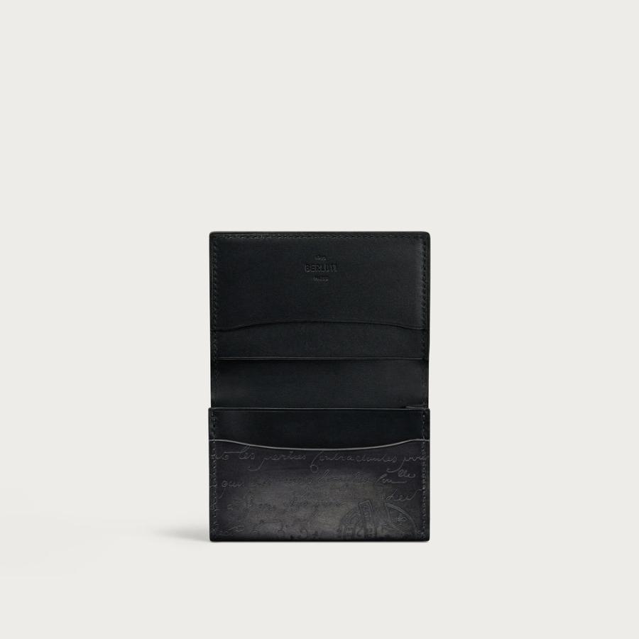 ベルルッティ Berluti インブイア フラップ カードホルダー【nero grigio 】【送料無料】【正規品】の画像