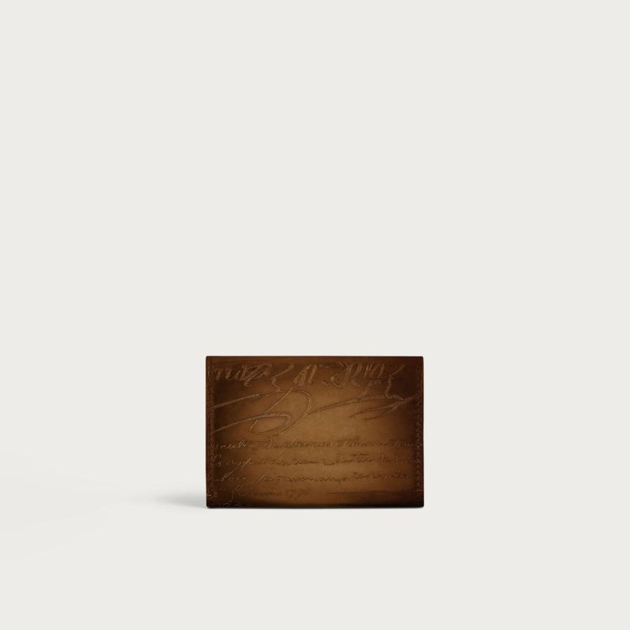 ベルルッティ Berluti インブイア フラップ カードホルダー【cacao intenso 】【送料無料】【正規品】の画像
