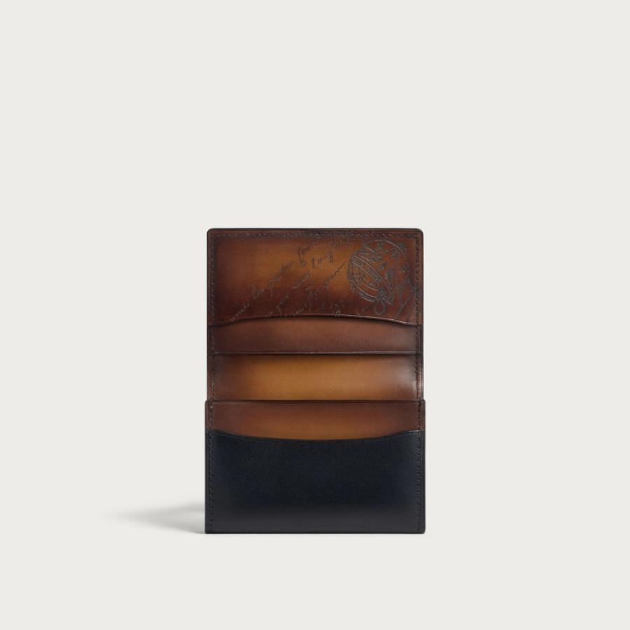 ベルルッティ Berluti インブイア フラップ カードホルダー【black 】【送料無料】【正規品】の画像